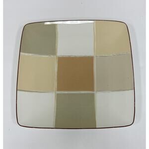 New Noritake Ambiance Mocha Java Square Plate. KT160